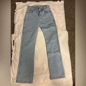 Wrangler Blue Straight Leg Jeans Classic Fit